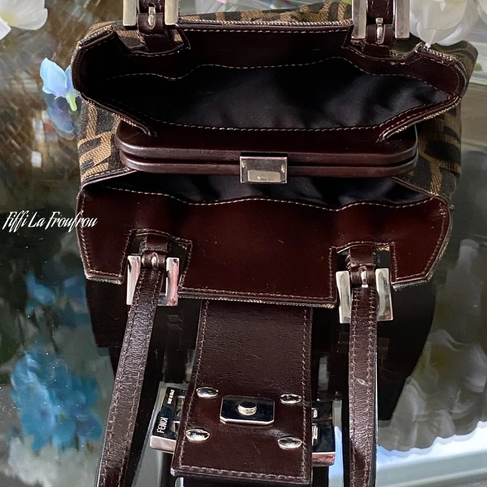 Authentic Fendi Zucca mini tote - Picture 11 of 16